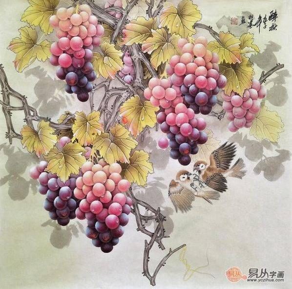 餐厅装饰什么画好,好看寓意又好的手绘花鸟画