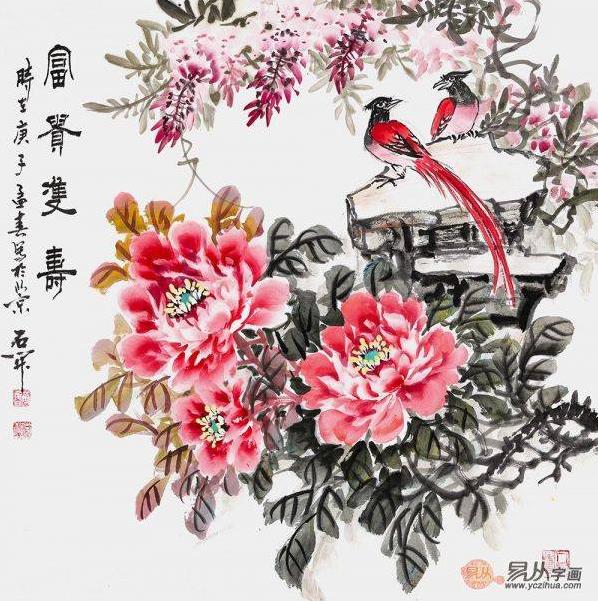 餐厅装饰什么画好,好看寓意又好的手绘花鸟画