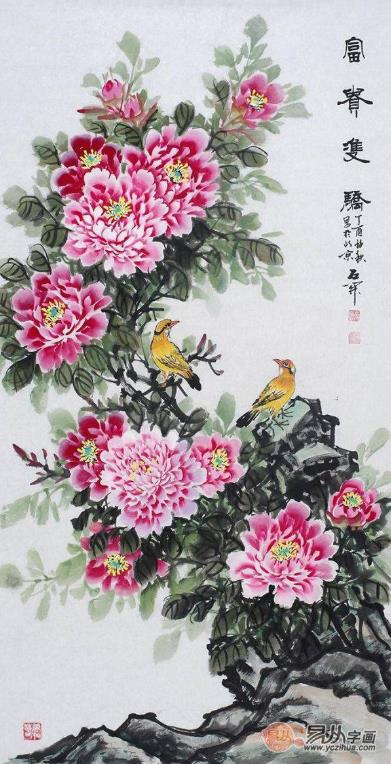 玄关装饰画挂什么好？名家手绘国画作品挂家，吉祥又好看